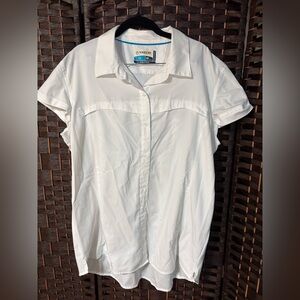 Magellan Outdoor Women’s Fish Gear XXL  White Moisture Wicking Fishing Shirt